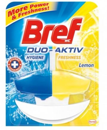 WC Bref Duo Aktiv Lemone Тоалетно Блокче с аромат на Лимон, 50 мл