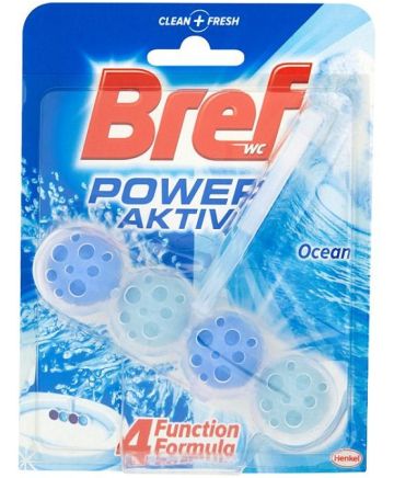 Bref Power Aktiv WC Ocean Тоалетно блокче с аромат на морски бриз, 50 г 