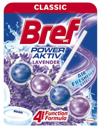 Bref Power Aktiv WC Lavender Тоалетно блокче с аромат на лавандула, 50 г 