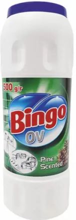Bingo OV Универсална почистваща прах с аромат на бор, 500 гр