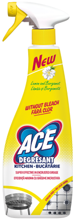 ACE Kitchen Degreaser Spray Спрей за кухня с лимон и бергамот, 650 мл