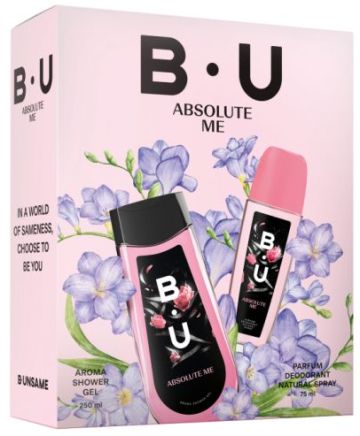 B.U Absolute Me Комплект (Натурален спрей 75 мл + Душ гел 250 мл)