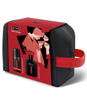 STR8 Red Code Комплект за Мъже (Парфюмна вода 100 мл + Дезодорант 150 мл + Несесер)