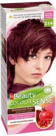 MM Beauty Colour SENSE Безамонячна боя за коса S14 Дълбоко Черешово Червено, 125 мл