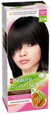 MM Beauty Colour SENSE Безамонячна боя за коса S18 Среднощно Черно, 125 мл