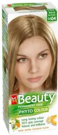 MM BEAUTY PHYTO & COLOUR Безамонячна боя за коса М04 Натурално Русо, 125 мл