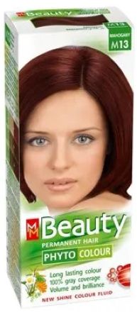 MM BEAUTY PHYTO & COLOUR Безамонячна боя за коса М13 Махагон, 125 мл
