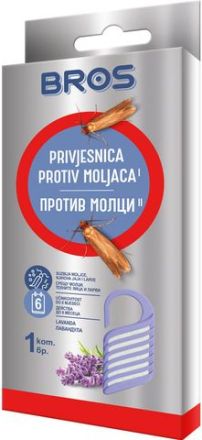 BROS Ароматизатор-закачалка против молци с аромат на лавандула, 1 бр.