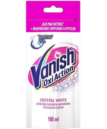 Vanish Oxi Action Crystal White Препарат за петна за бяло пране, 100 мл