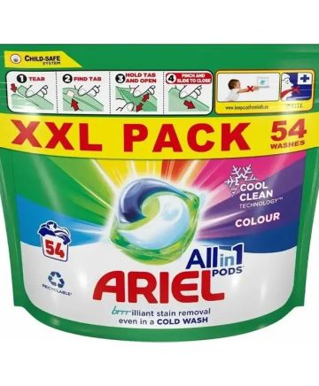ARIEL All in 1 PODS Color Гел капсули за цветно пране, 54 бр