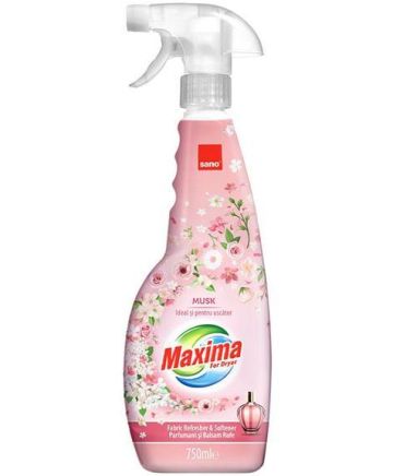 Sano Maxima Musk Fabric Refresher & Softner for Dryer Освежител и омекотител за сушилня, 750 мл