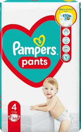 Pampers Pants 4 Jumbo Pack Детски пелени-гащи Голям пакет, 66 бр.
