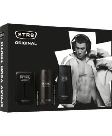 STR8 Original Комплект за Мъже (Тоалетна вода 50 мл + Дезодорант 150 мл + Душ гел 250 мл) 