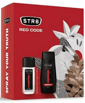 STR8 Red Code Комплект за Мъже (Натурален спрей 85 мл + Душ гел 250 мл)