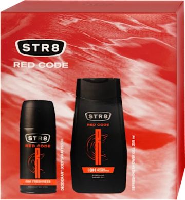 STR8 Red Code Комплект за Мъже (Део спрей 150 мл + Душ гел 250 мл) 
