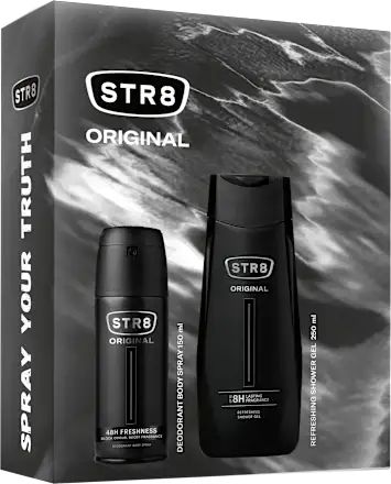 STR8 Original Комплект за Мъже (Део спрей 150мл + Душ гел 250мл) 