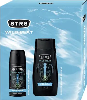 STR8 Wild Beat Комплект за Мъже (Део спрей 150мл + Душ гел 250мл)