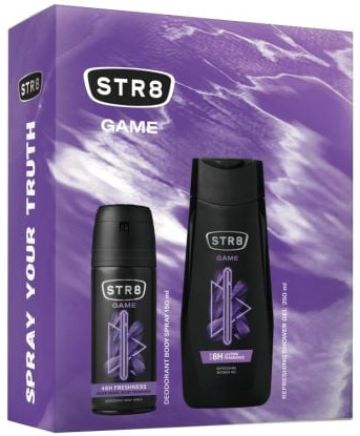 STR8 Game Комплект за Мъже (Део спрей 150мл + Душ гел 250мл)