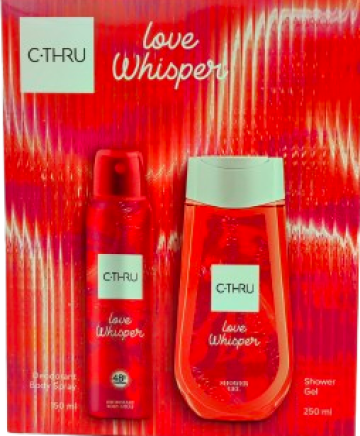 C-THRU Love Whisper Комплект за Жени (Део спрей 150мл + Душ гел 250мл)