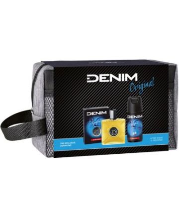 Denim Original Комплект за Мъже (Лосион за след бръснене 100мл + Део спрей 150мл + Чанта)