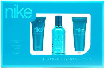 Nike Turquoise Vibes Комплект за Мъже (Тоалетна вода 100мл + Балсам за след бръснене 75мл + Душ гел 75мл)