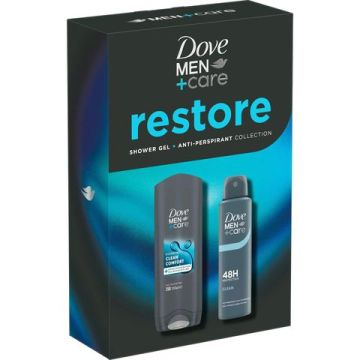 Dove Restore Комплект за Мъже (Душ гел 250мл + Дезодорант 150мл)