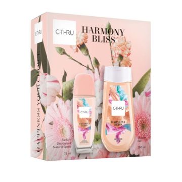 C-THRU Harmony Bliss Комплект за Жени (Натурален спрей 75 мл + Душ гел 250 мл)