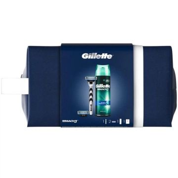 Gillette Mach3 Комплект за Мъже (Самобръсначка + 2 резервни ножчета + Гел за бръснене 200 мл + Несесер)