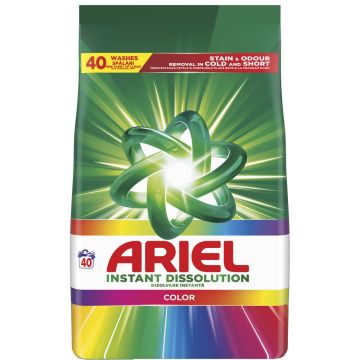 Ariel Instant Dissolution Color Прах за цветно пране, 2.6 кг