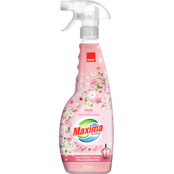 Sano Maxima Musk Fabric Refresher & Softner for Dryer Освежител и омекотител за сушилня, 750 мл