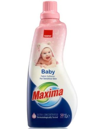 Sano Maxima Baby Омекотител концентрат за бебешки дрехи, 1л