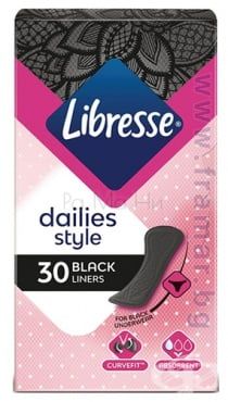 Ежедневни превръзки Libresse Normal Black, 30бр.