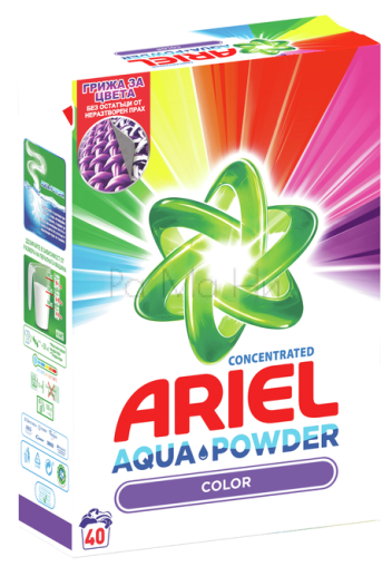 Прах за пране Ariel Aqua Powder Color,  2.6 кг.