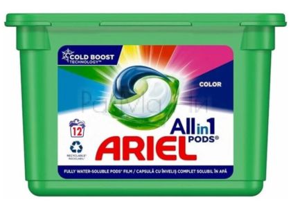 Капсули за пране Ariel All in 1 Color, 12 бр.