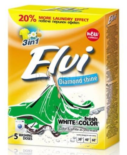 Прах за пране Elvi Diamond Shine 3в1, 0,400кг. 