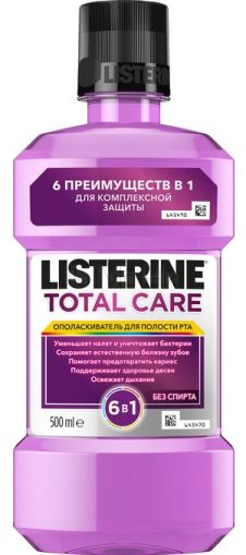 ВОДА ЗА УСТА ЛИСТЕРИН 500 МЛ. TOTAL CARE 6 В 1