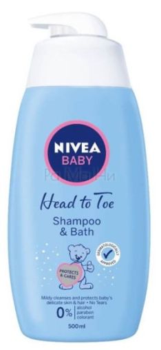 Шампоан Nivea Baby 500мл.ПОМПА СЕНЗ.