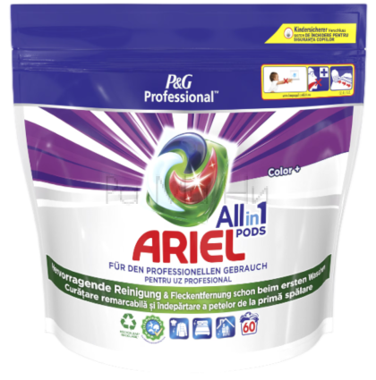 Капсули за пране Ariel Professional All in1 PODS Color, 60 бр.