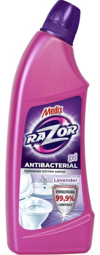 Универсален почистващ гел за баня Medix Gel Razor Antibacterial Lavender, 750 мл.