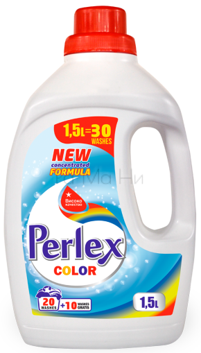 Течен перилен препарат Perlex Color, 1,5л.