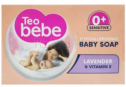 Измивен бебешки сапун Teo Bebe с лавандула, 75гр.