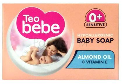 Измивен бебешки сапун Teo Bebe с бадем, 75гр.