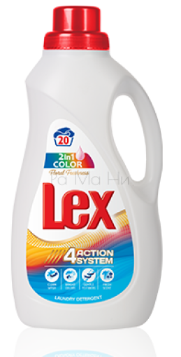 Течен перилен препарат Lex Color 2in1 Floral Freshness, 3л.