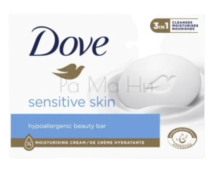 Хидратиращ крем-сапун Dove Pure Sensitive, 100гр.