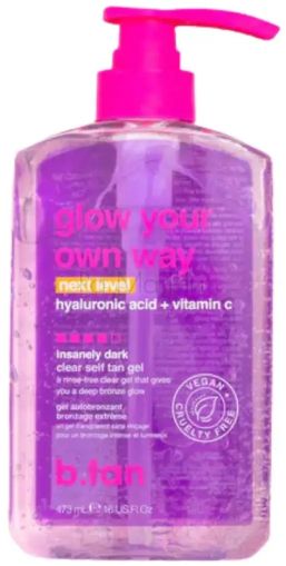B.tan Glow Your Own Way Интензивно тъмен и хидратиращ автобронзант, 473 мл