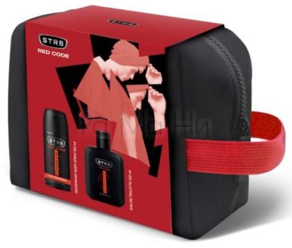 STR8 Red Комплект за Мъже (Парфюмна вода 100 мл + Дезодорант 150 мл + Несесер)