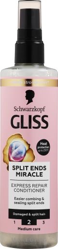Gliss Split Ends Miracle Балсам-Спрей за Коса с Масло от гроздови семена, 200 мл