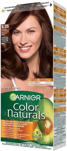 Garnier Color Naturals Боя за коса с възстановяващ балсам 5.25 Махагоново Кафяво, 100 мл
