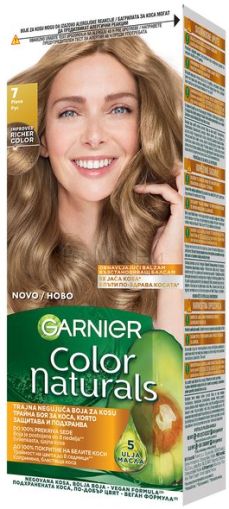 Garnier Color Naturals Боя за коса с възстановяващ балсам 7 Естествено Русо, 100 мл