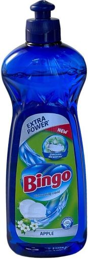 Bingo Dishwashing Gel Препарат за почистване на съдове с аромат на Ябълка, 400 мл